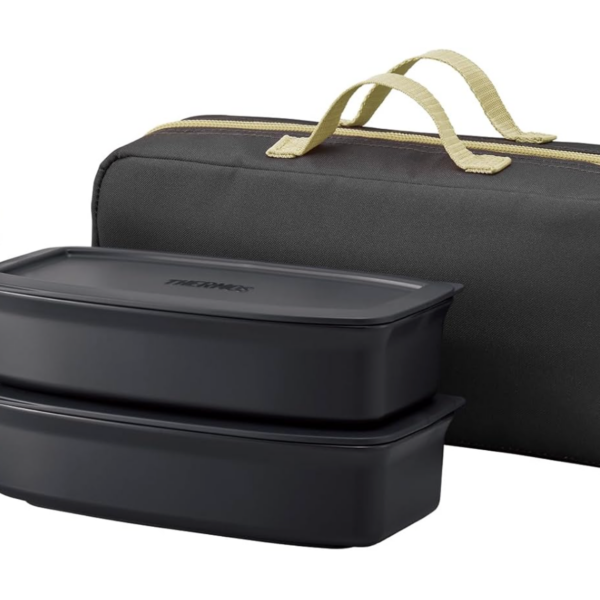 Thermos Vacuum Insulated Soup Lunch Set 1000ml, Smoke Black (JEA-1001 SMB)