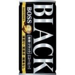 185ml Suntory Boss Black Sugar Free Canned Coffee (Pack of 30), zero-calorie, designed for coffee lovers