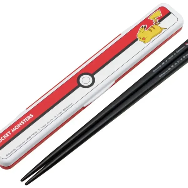Skater Chopsticks Chopstick Box Set Pokemon Pokeball 18Cm Antibacterial Adult Made In Japan Abc3Ag-A