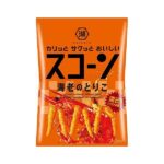 73g Pack of 3 Koikeya Scorn Crispy & Rich Shrimp Corn Puffs Snack, light texture, designed for quick treats