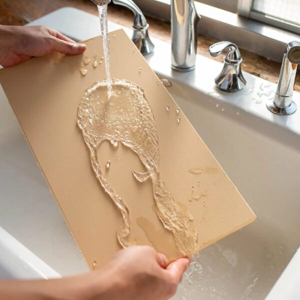 420x250x13mm Asahi Cookin' Cut Rubber Cutting Board, antibacterial material, designed for professional and home use
