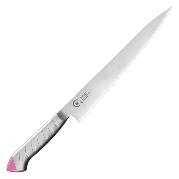 Ryuji Molybdenum Steel Sujihiki Knife 24cm - Pink - YOYO JAPAN