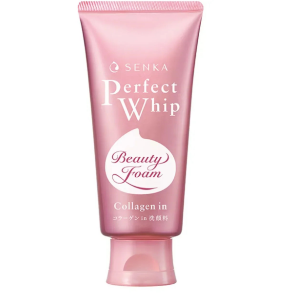 Shiseido Senka Perfect Whip Collagen In 120g - Deep Clear Foam Face Wash With Collagen - YOYO JAPAN