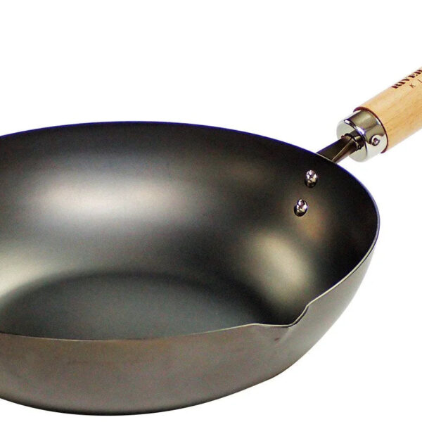 Riverlight 24Cm Iron Stir Frying Pan Japan Ih Compatible Wok - YOYO JAPAN