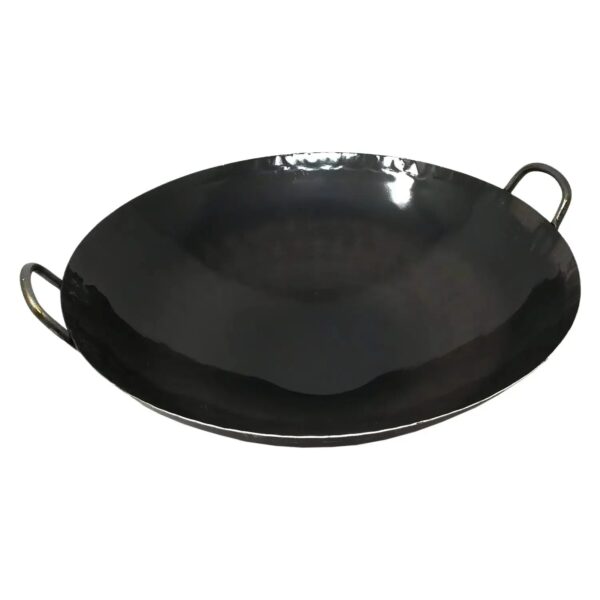Yamada Japan Hammered Iron Welded Double - Handle Wok 1.2Mm 36Cm