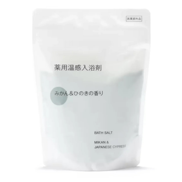 MUJI Medicinal Warming Bath Salts, Mandarin Orange And Cypress Scent (360g) - YOYO JAPAN
