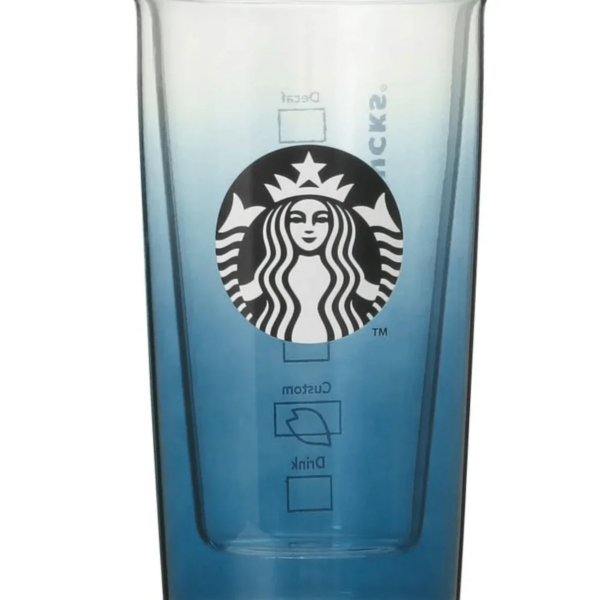 Starbucks Sakura2025 Double Wall Glass 355Ml Night Blue Sakura Cherry Blossom