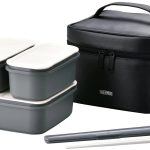 Thermos Large Capacity 2 Tier Fresh Lunch Box Black 1.8L - Djf - 1800 Bk