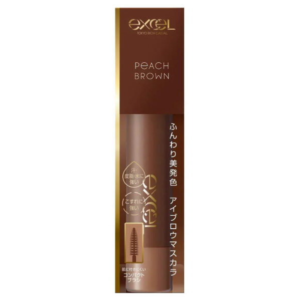 Excel Eyebrow Mascara Peach Brown CO03 - Excel Color On Brow Makeup