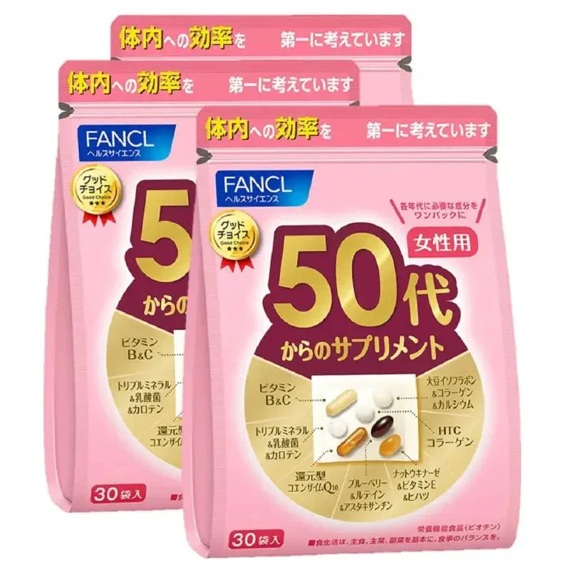 2a346ebe-ements-fancl-supplements-for-women-in-their-50s-90-days-30-bags-x-3-01-yoyojapanstore Fancl Supplements For Women In Their 50s, 90 Days (30 Bags x 3), daily packets, ideal for vitality