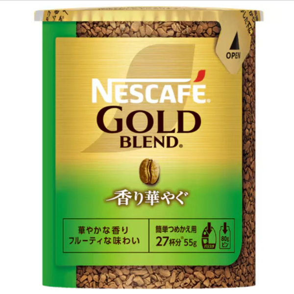 Nestle Japan Nescafe Gold Blend Fragrant Gorgeous Black Instant Coffee Pack 55g - Eco Friendly Pack - YOYO JAPAN