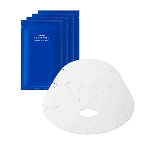Shiseido Aqualabel Hyaluronic Acid Mask Reset White 18ml X 4 Sheets - Skincare