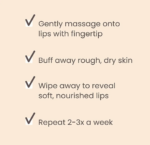 7.08g Burt's Bees Conditioning Lip Scrub with natural oils, designed for dry lips