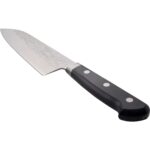 Takamura Hamono VG10 Stainless Steel Hammered Santoku Knife 170mm, ideal for slicing vegetables
