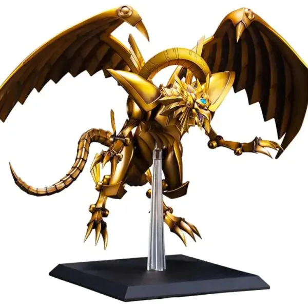 Kotobukiya The Winged Dragon of Ra Egyptian God Statue, 50cm, golden design, ideal for Yu-Gi-Oh! collectors