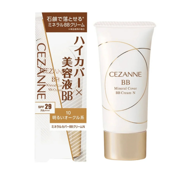 Cezanne Mineral Cover BB Cream N 10 Light Ocher 30G Soap Removable
