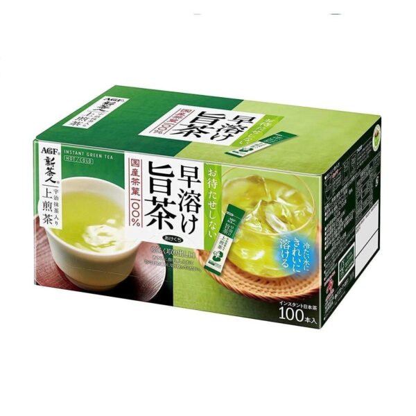 AGF Shin-Chajin Uji Matcha with Sencha Green Tea Powder 100 Sticks - YOYO JAPAN