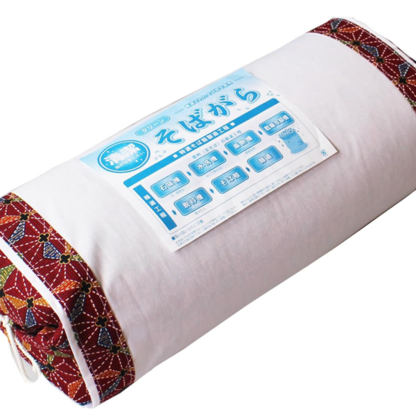 Bossoma Japanese Buckwheat Chin Pillow, Red (20×50cm)