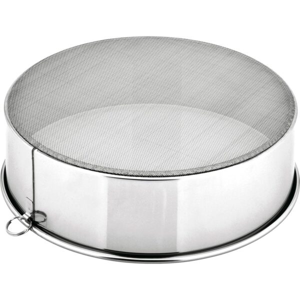 Fine Mesh Sieve 18-8 Stainless Steel Multipurpose Sifter Mesh #30, durable kitchen tool ideal for daily cooking
