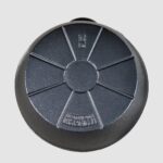 Iwachu cast-iron kettle 0.9 L on IH cooktop in modern kitchen setting
