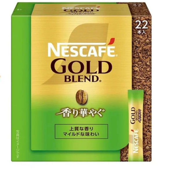 Nestle Japan Nescafe Gold Blend Fragrant Gorgeous Black Instant Coffee 26 Sticks - Black Coffee - YOYO JAPAN