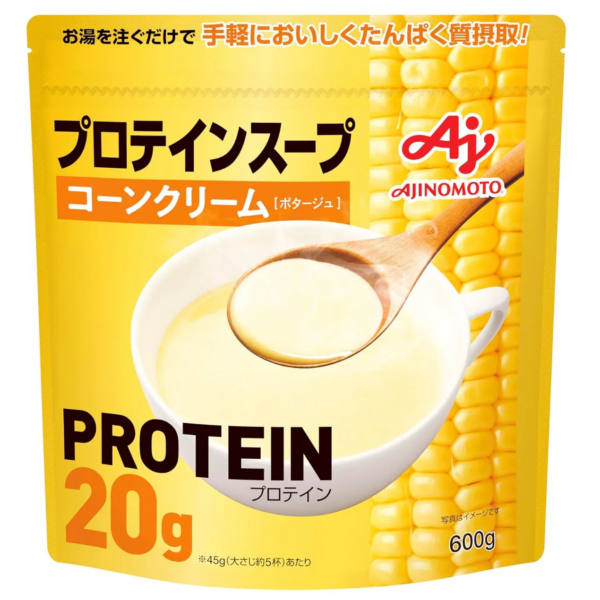Ajinomoto Protein Soup, Corn Cream (600g), high protein instant soup, ideal for daily nutrition