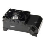 Iwatani Cassette Stove Gas Maru Jr., Regular size, black color, ideal for outdoor cooking
