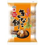 Funwari Meijin Mochi Puffs Snack Kinako Flavor in 75g, individual portion packs, perfect for sharing and mindful eating.