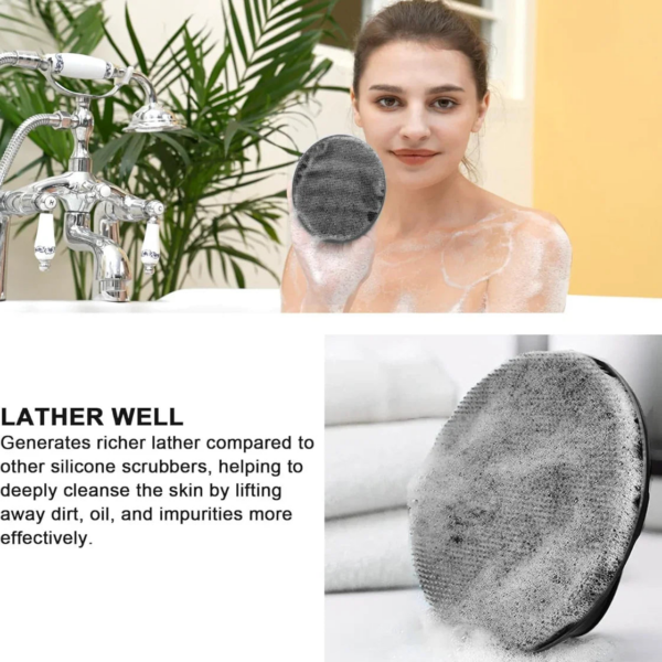 1 Count INNERNEED Silicone Body Brush, dual-sided design, designed for adults and children