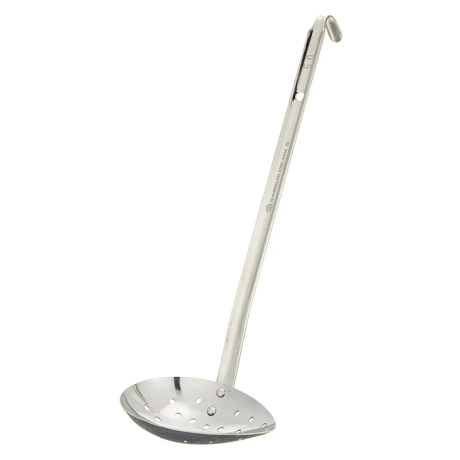 Marutama Stainless Steel Side-Scooping Ladle With Holes 90ml - YOYO JAPAN