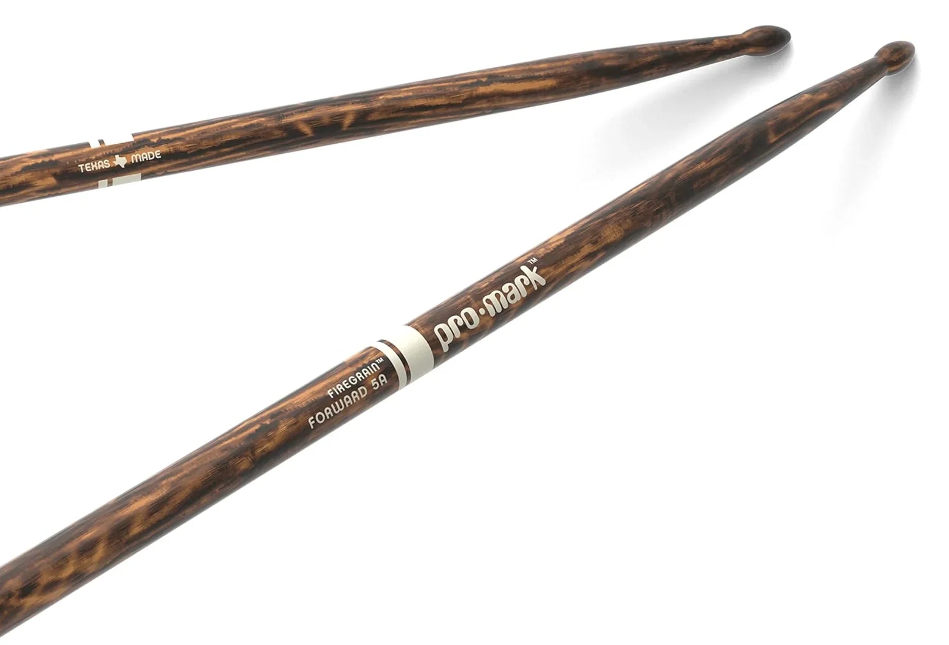 Promark FIREGRAIN Classic 5A TX5AW-FG Drum Stick, 406 x 14.0 mm, heat-tempered finish, ideal for high-intensity drumming