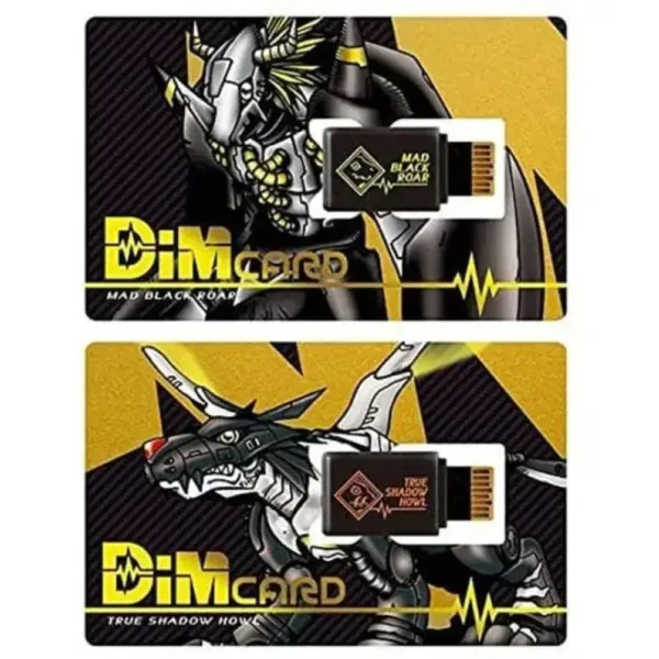 Digimon Dim Card Set: Mad Black Roar & True Shadow Howl
