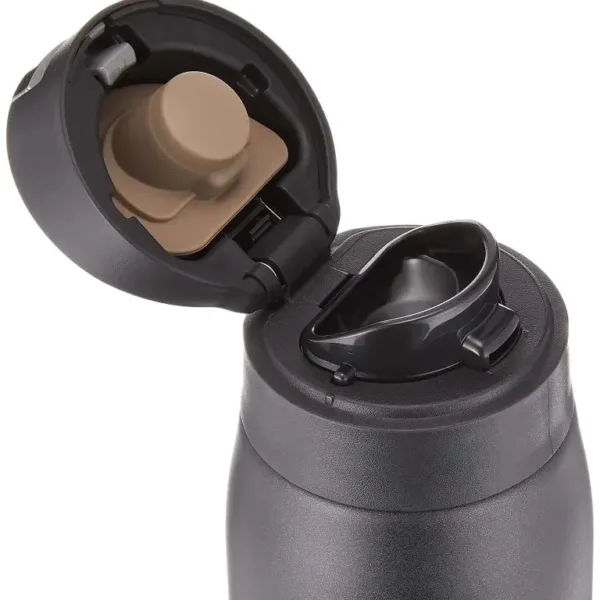 Tiger Water Bottle 600Ml Sahara Mug Stainless One Touch Lightweight Matte Black Mcx - A601Km