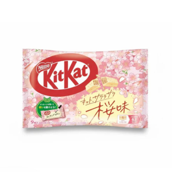 Kit Kat Japan Sakura, 10 Pieces, cherry blossom flavor, ideal for seasonal snacking.