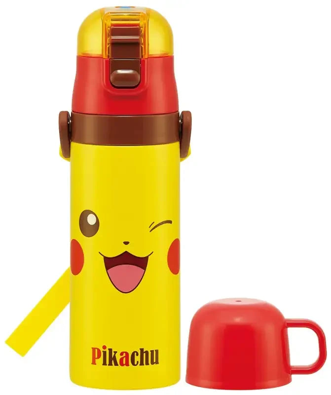 50da5f82-skater-pokemon-pikachu-ultralight-2way-stainless-bottle-374 SKATER - Pokemon Pikachu Ultralight 2Way Stainless Bottle