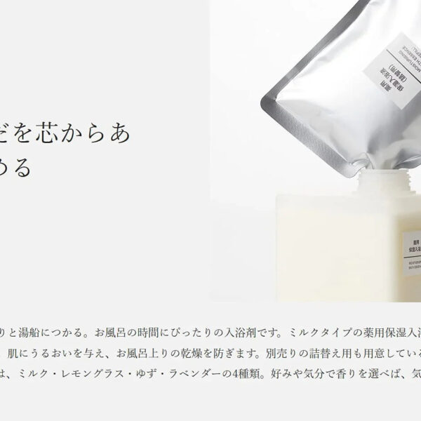 Muji Medicated Moisturizing Bath Liquid Refill Bath Additive 400Ml (X 1)