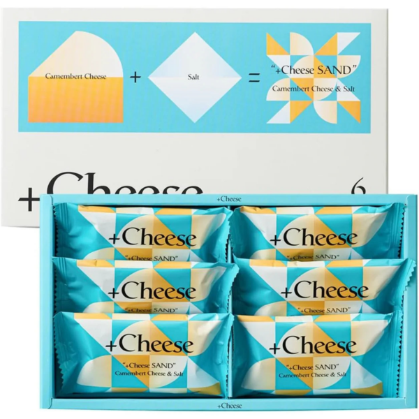 Sommelier Gift Cheese Plastics Cheese Sandwich, 6 Pieces, savory flavor, ideal for light snacking.