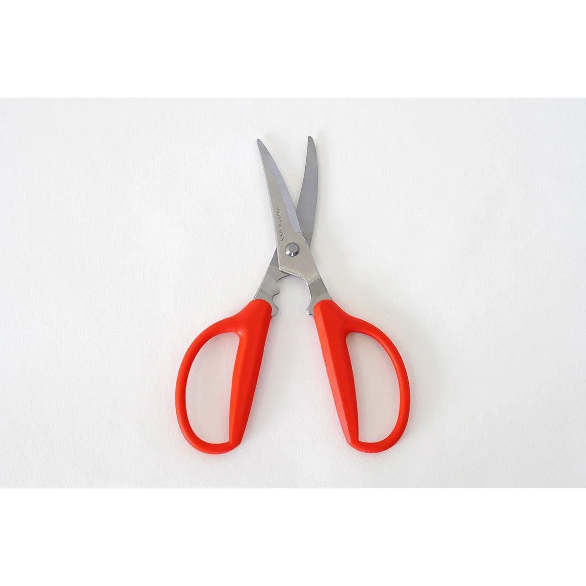 Canary Japanese Crab Leg Scissors, Red, serrated blade, ideal for cutting crab shells.