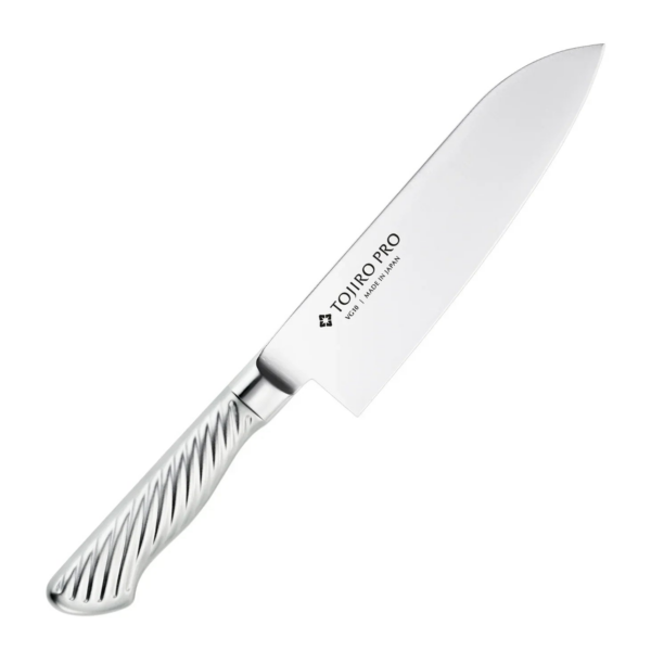 2-piece Tojiro Pro 2-pack, ergonomic metal handle, designed for home cooks