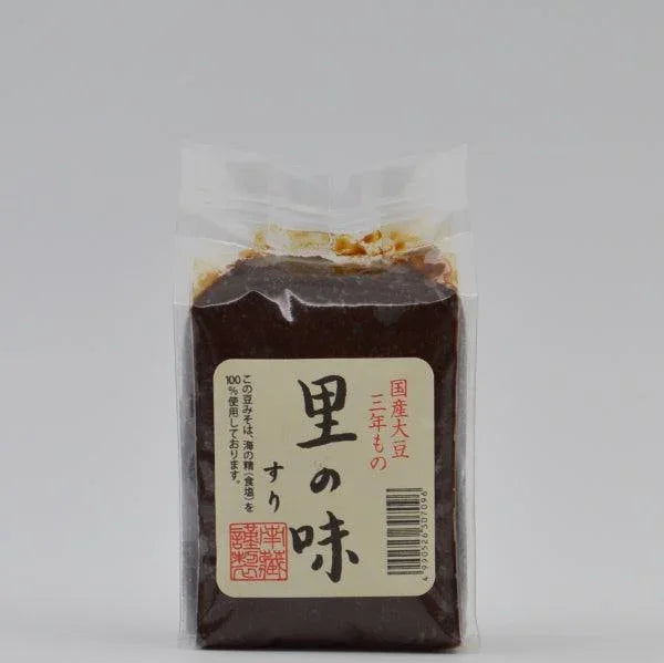 Minamigura 3-Year Barrel Aged Smooth Gluten-Free Miso Paste 500g, rich umami flavor, ideal for Japanese cooking