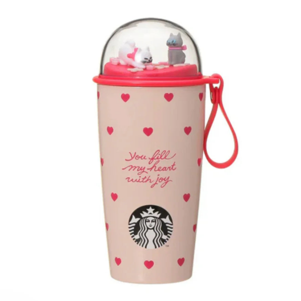 Starbucks Valentine 2026 Cup Shaped Stainless Bottle, 355ml, Vacuum Insulated, ideal for hot coffee
