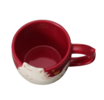 Close-up of Starbucks New Year 2025 Mini Horse Zodiac Mug, 89ml, featuring gold horse detail for a festive look.