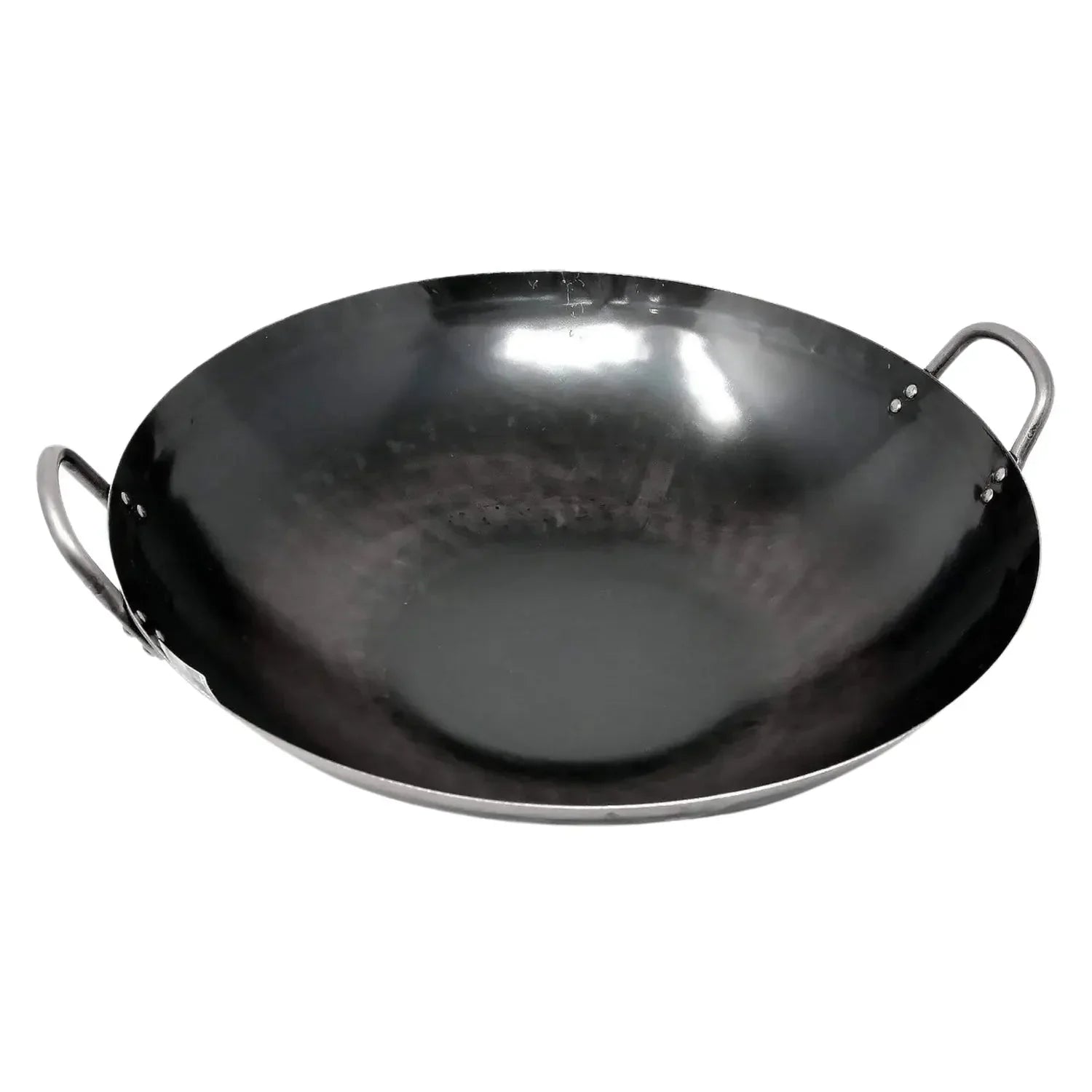 6e393c4d-yamada-hammered-iron-double-handle-wok-12mm-thickness-42cm-1297106 Yamada Hammered Iron Double - Handle Wok (1.2Mm Thickness) 42cm