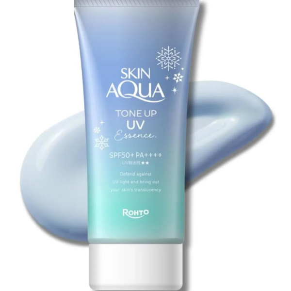 Skin Aqua Tone Up UV Essence Blue, 80g, SPF 50+ sunscreen, ideal for daily face and body use