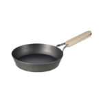 Close‑up of nonstick iron interior surface of Enzo pan
