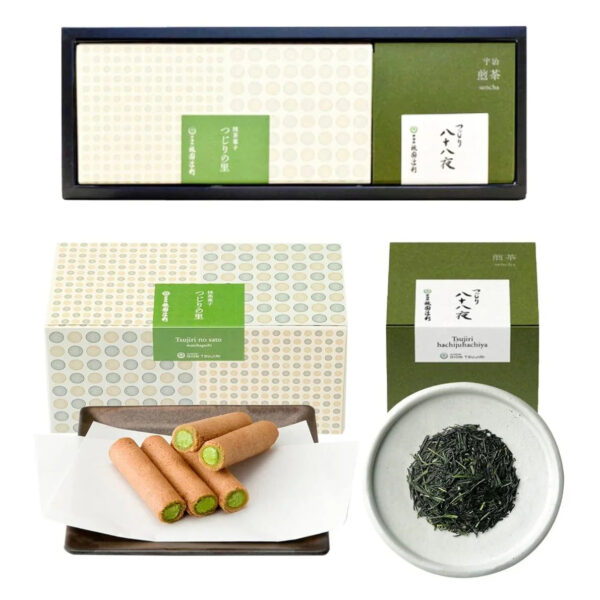 Gion Tsujiri Tsujiri no Sato Sencha Tsujiri 88 Night Set, Assortment, Kyoto Matcha, Sweets, Gift, Souvenir