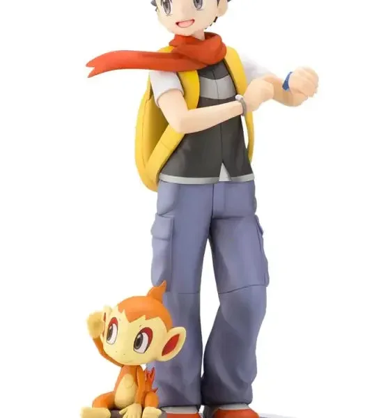 KOTOBUKIYA Artfx J Lucas With Chimchar 1/8 Figure Pokemon