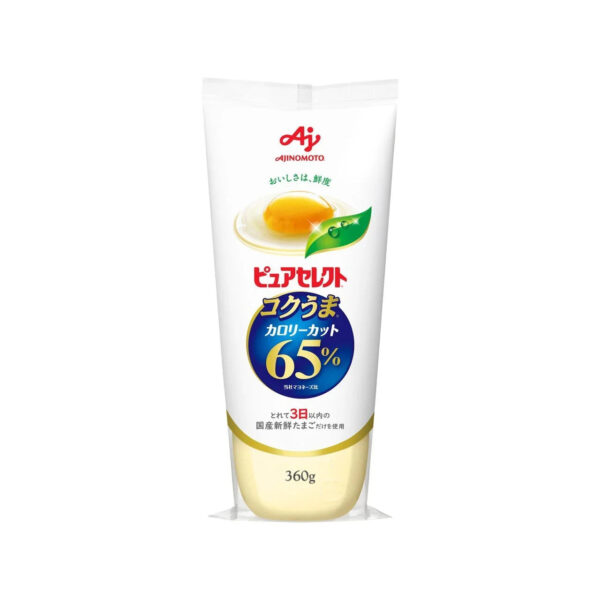 Ajinomoto Pure Select Light Mayonnaise Japanese Mayo 360g, creamy texture, ideal for salads
