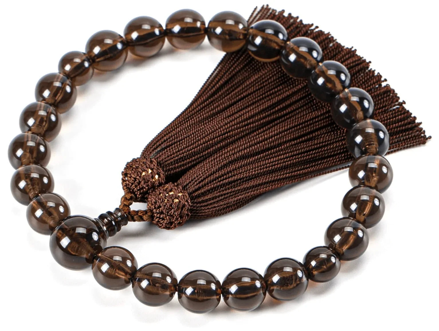 7b1b0162-o-traditional-crafts-supervised-by-funeral-professionals-for-men-brown-crystal-1544552 Fukushodo Prayer Beads (Kyoto Traditional Crafts Supervised by Funeral Professionals) for Men, Brown Crystal