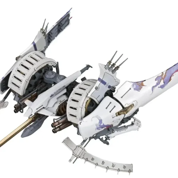 Kotobukiya Ikaruga Flying Iron Mass Ikaruga [White] 1/144 Scale Plastic Kit, 155mm length, detailed fuselage, ideal for advanced modelers